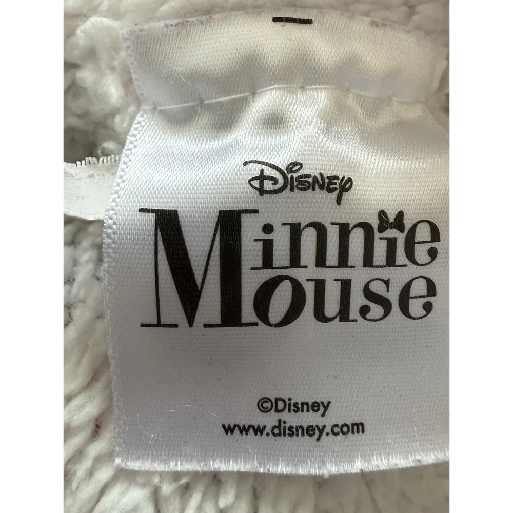 Disney Mini Mouse Throw Plush Blanket Sherpa Pink 44x60 Valentines Cozy